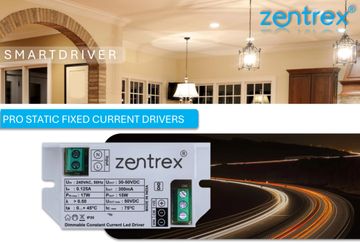 Zentrex SmartDriver pro static fixed current LED driver with dimmable constant current.