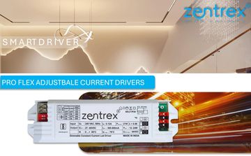 Zentrex Pro Flex Adjustable Current Driver for LED lighting.