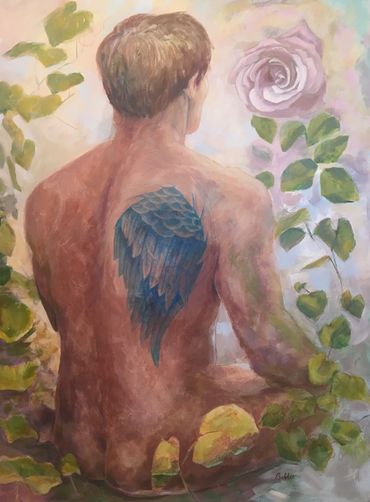 painting titled Contemplations of the Divine Feminine #2