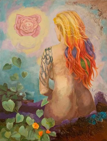 painting titled Contemplations of the Divine Feminine #2