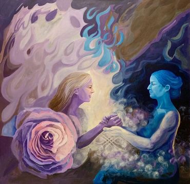 painting titled Engagement during the Year of Tears