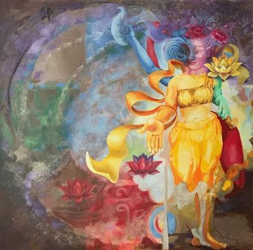 painting called Mandala of the Five Dakini's