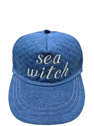 Sea Witch quilted denim cap