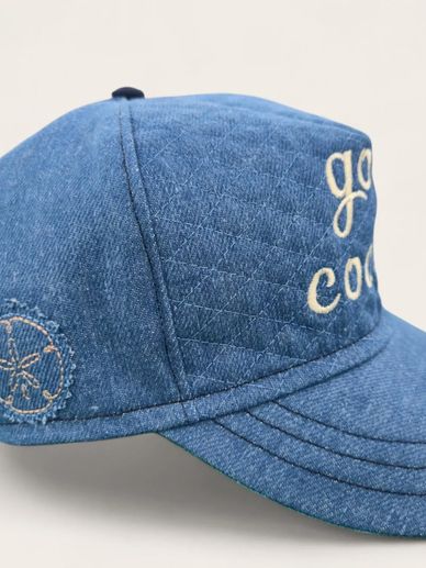 Gone Coastal quilted denim cap