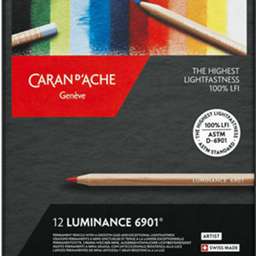 Box Of 12 Luminance 6901 Coloured Pencils