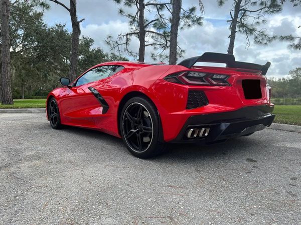 C8 Corvette Carbon Flash Z51 Wing Spoiler Add-On Wickers- Pair