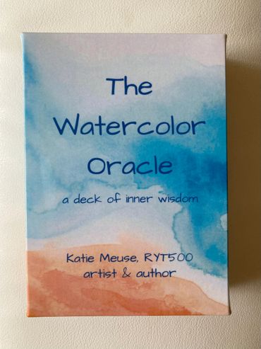 The Watercolor Oracle deck by Katie Meuse, blending art and inner wisdom.