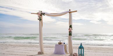 simply romantic beach wedding package