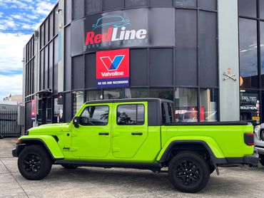 Jeep Gladiator at Redline Service Centre, Burleigh Heads.