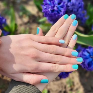 Nails coloured by Asembo