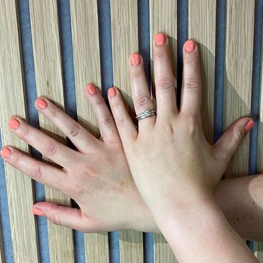 Nails coloured by Asembo