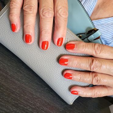 Nails coloured by Asembo