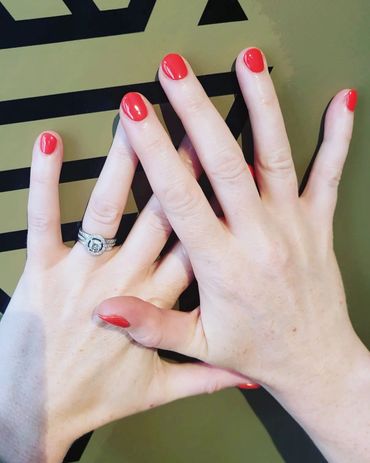 Nails coloured by Asembo