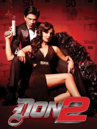 Shahrukh Khan, Priyanka Chopra, Don 2 movie poster. Blockbuster of Bollywood and Worldwide superhit