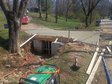 Construction span bridge.
