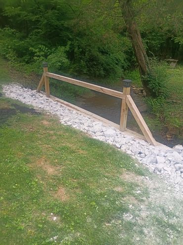 Creek span rock