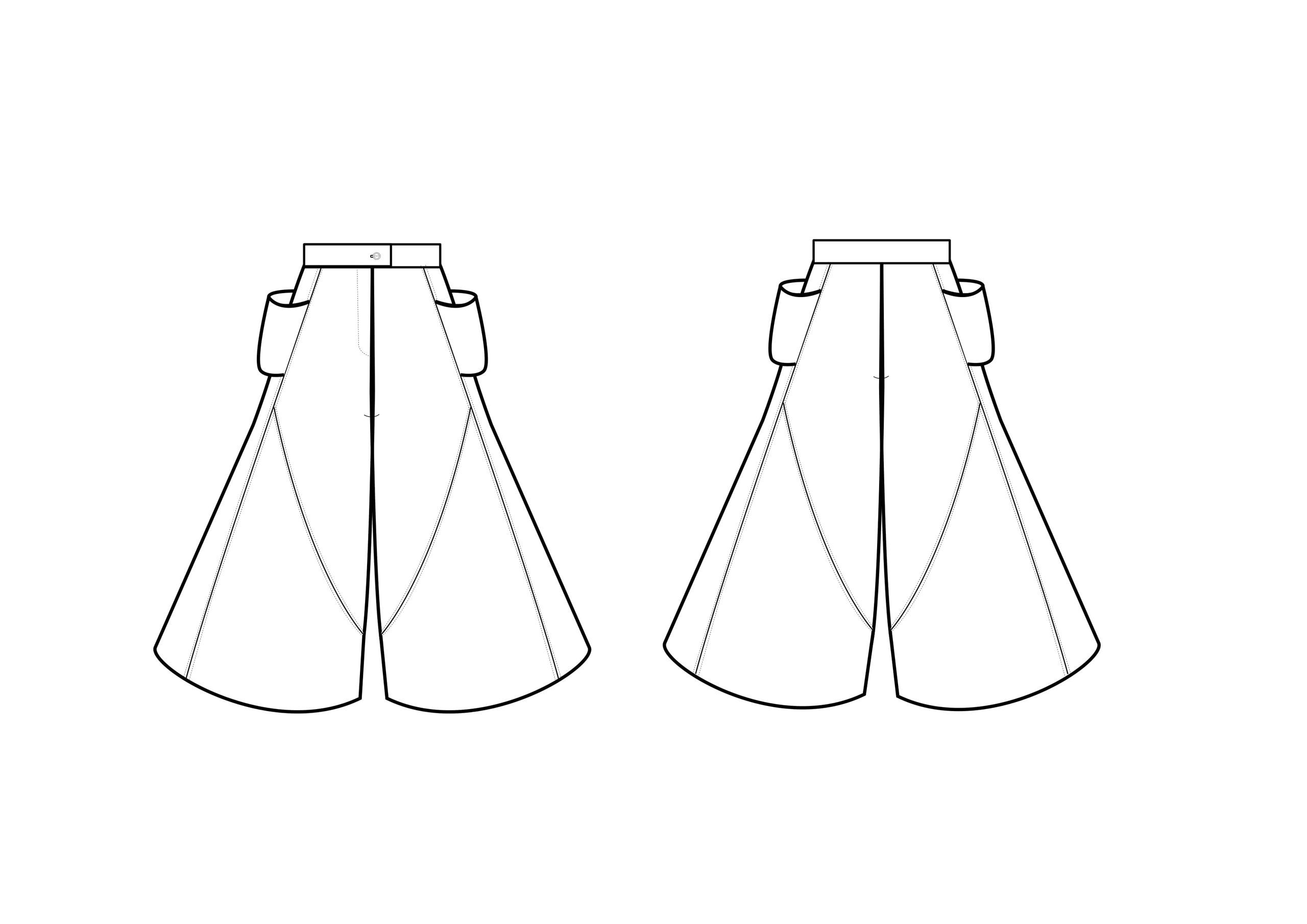 bottom design, jack the ripper, jackeline, a freak is chic, outcast, belt, pant, skirt,pockets, cuts