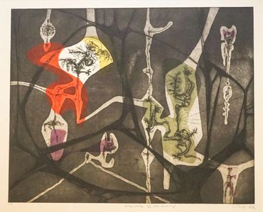 Gabor Peterdi printmaker,
Gabor Peterdi at Yale School of Art, Atalier 17, MET, NAGA,