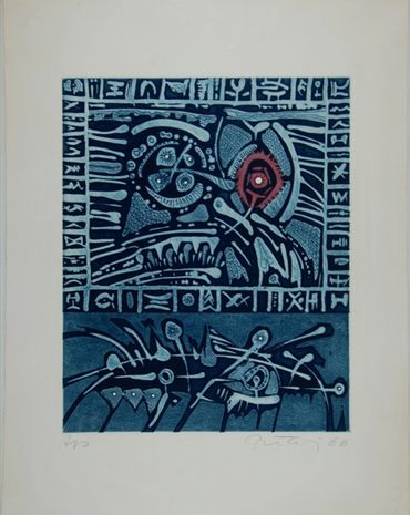 Gabor Peterdi printmaker,
Gabor Peterdi at Yale School of Art, Atalier 17, MET, NAGA,