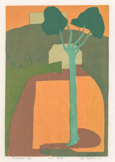 Hulda D. Robbins silkscreen, Hulda D. Robbins serigraph,