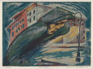 Hulda D. Robbins serigraph, Hulda D. Robbins silkscreen,