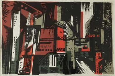 Mark Freeman color lithograph,