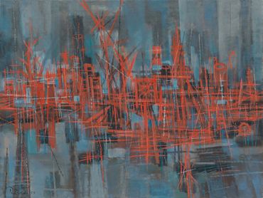 Gabor Peterdi painter and printmaker,
Gabor Peterdi at Yale School of Art, Atalier 17, MET, NAGA,