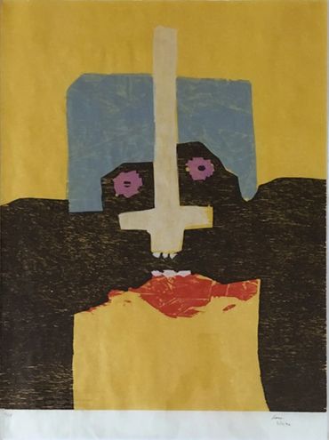 Finding Fine Art David Hare Cronus, Woodcut, Artist's Relief Portfolio for the Homeless,