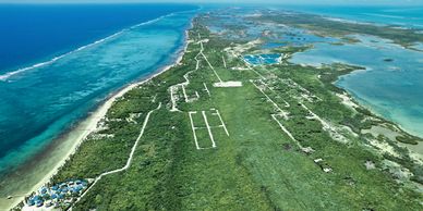 Relaxing outdoor hammock and shaded lounge area at Casa Lush, the ideal San Pedro Belize vacation re