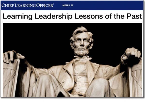 Michael J. Gelb CHIEF LEARNING OFFICER Learning Leadership Lessons of the Past