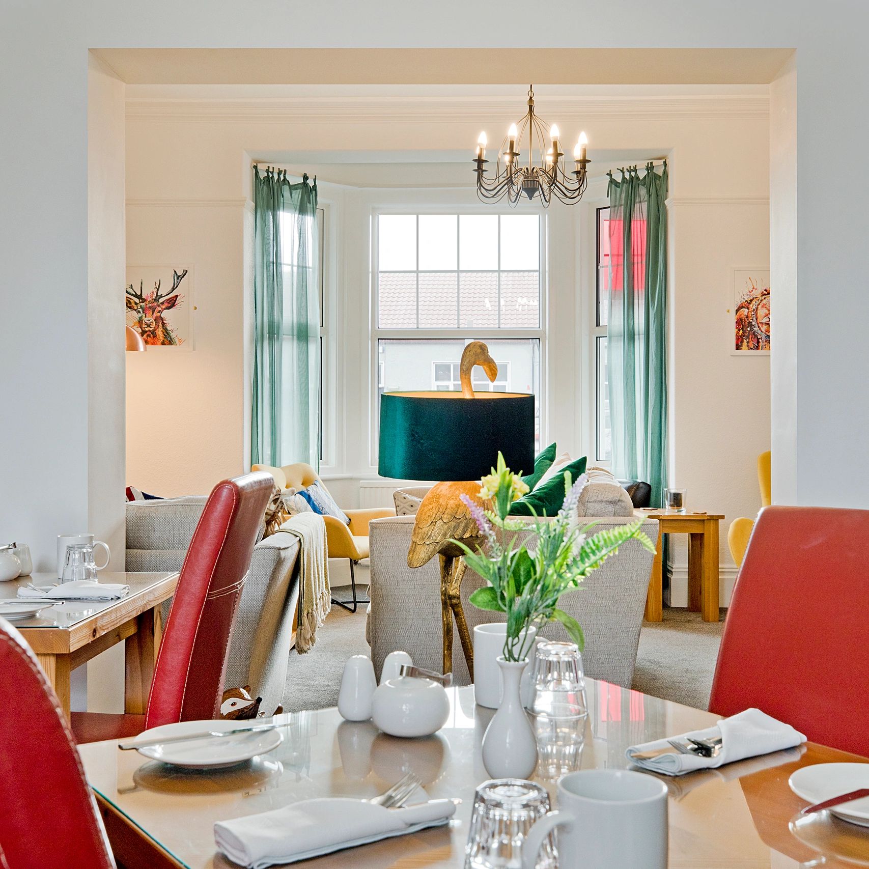 Guest dining room.