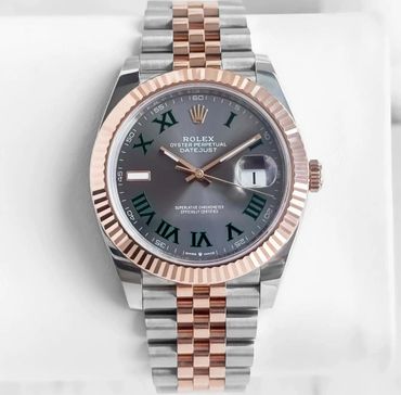 The Datejust 41 Wimbledon two tone rose gold fluted on jubilee. 126331.