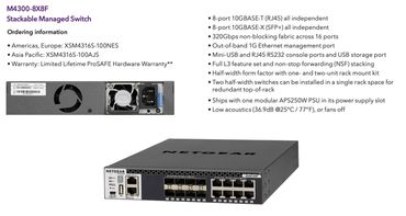 NetGear 4300 series of 10GbE and SFP+ 16 port Switche