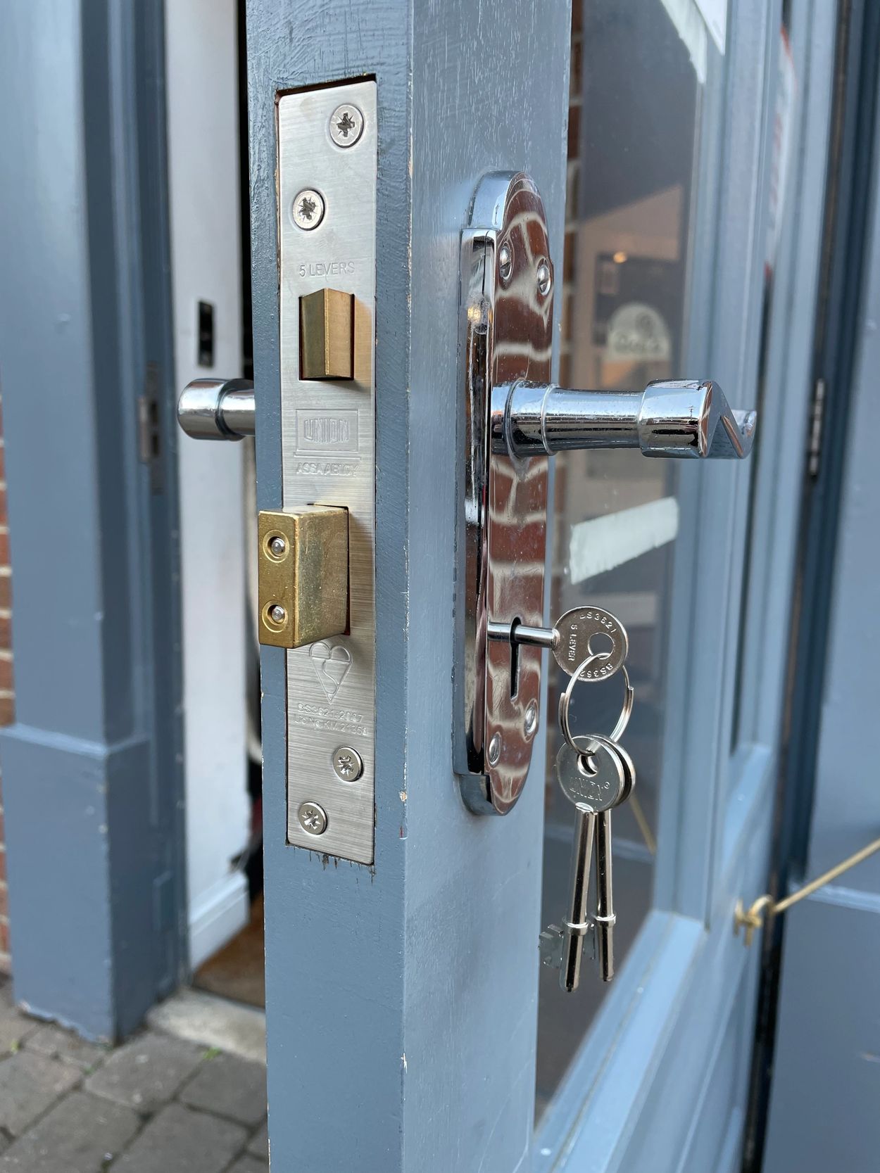 Lock replacement on a door