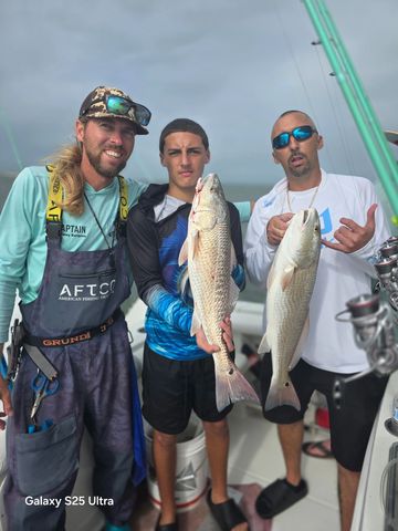 Redfish, were out of control this morning  nonstop action with top slot & a couple of over slot