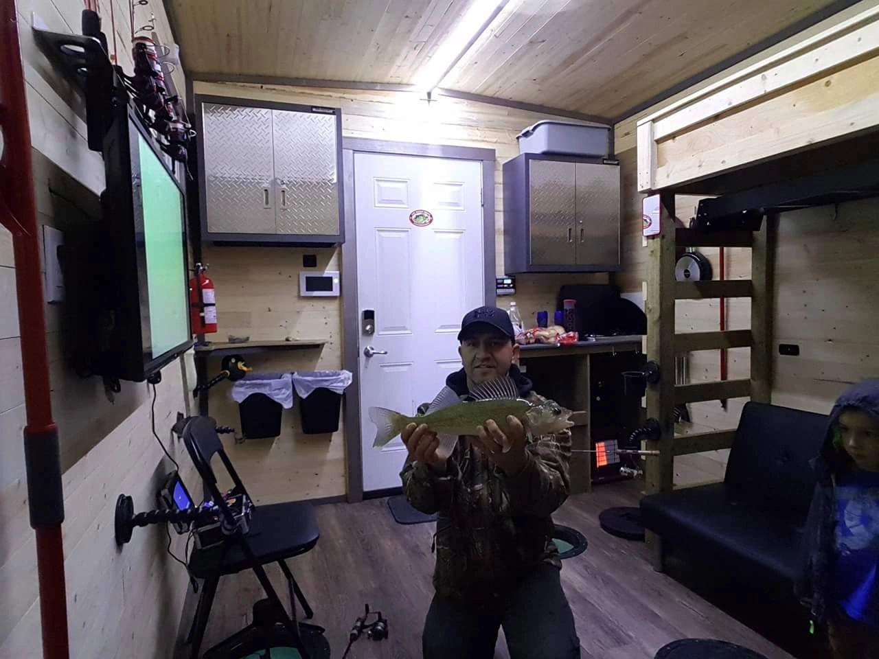 Luxury Ice Shacks Gull Lake Fishing Charters