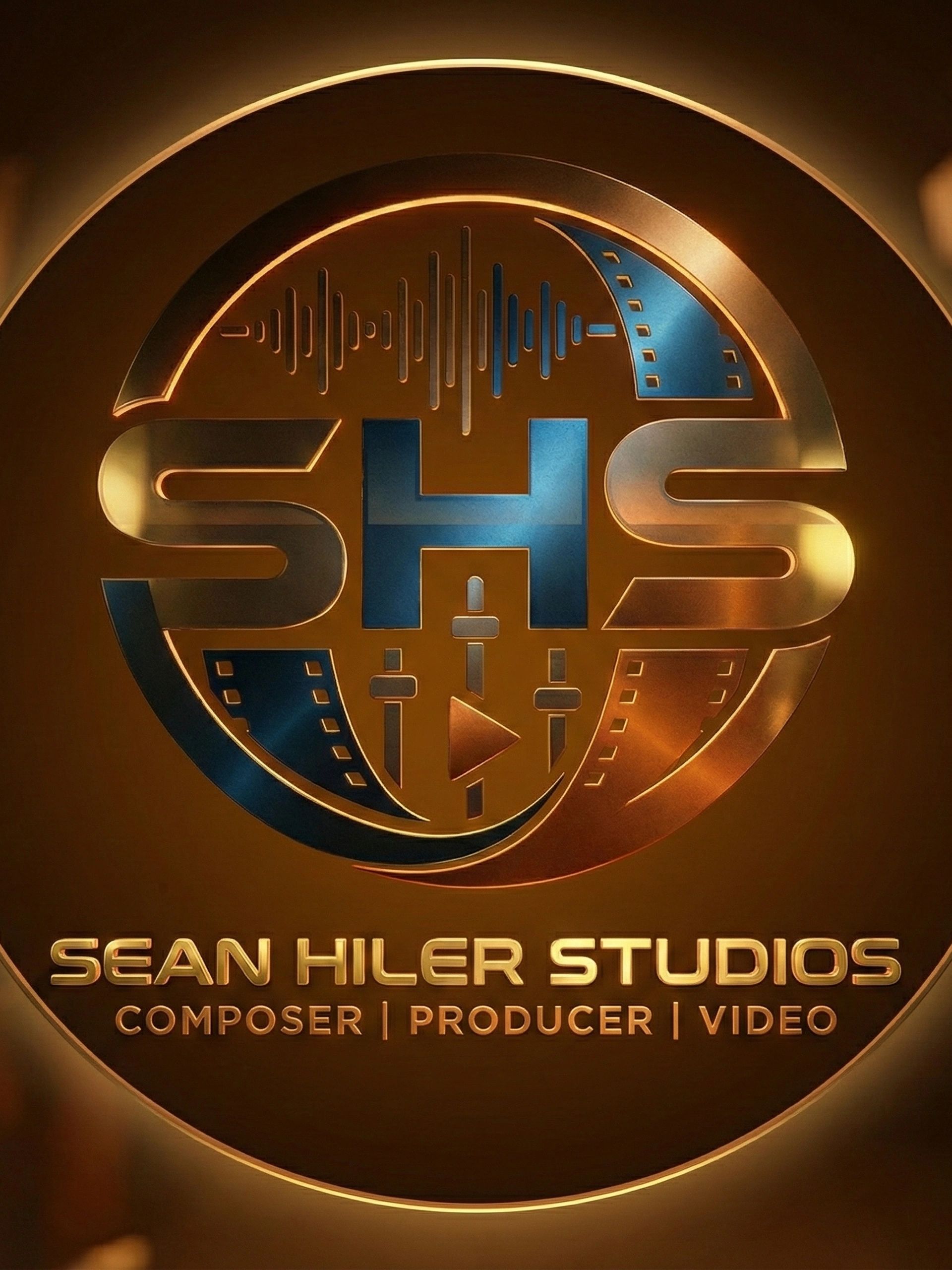 Logo for Sean Hiler Studios with focus on music and video production.