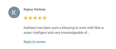 Client review, testimonial