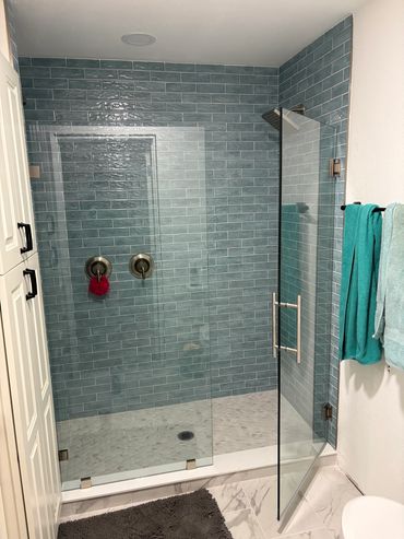 Shower enclosure installation in Palm Harbor, Fl
