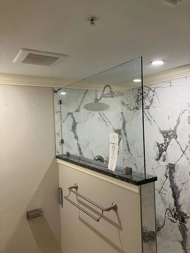 Fixed shower glass panel in New Port Richey, Fl