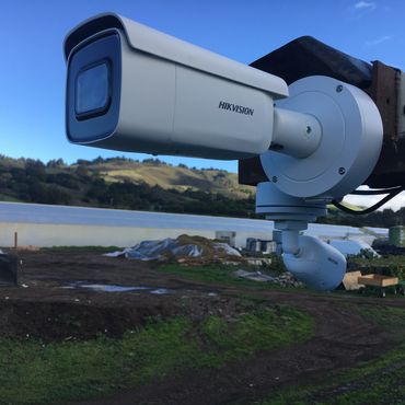 Night vision and thermal security cameras used to protect wildlife park.