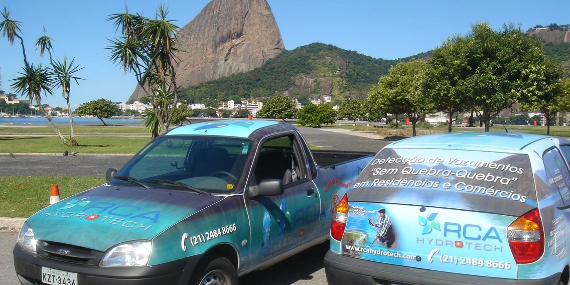 Veículos da RCA Hydrotech no Rio de Janeiro