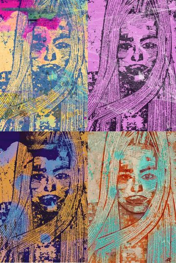 "In her own words"
Reproduction on plexiglass 
30" X 40"
$450