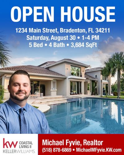 Michael Fyvie open house to sell a home in Lakewood Ranch, Florida.