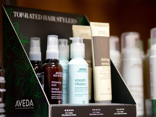 closeup shot of the hair styling products