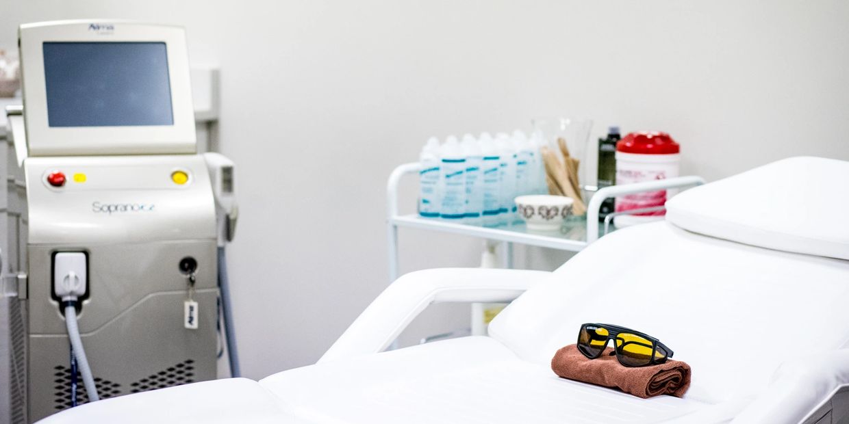 Keratin Treatment Room with a Bed