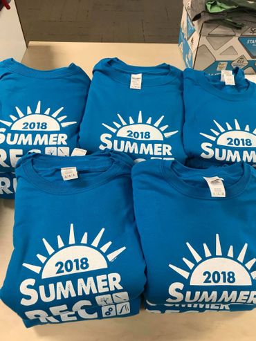 Summer Rec kids sport fun and colorful t-shirts!