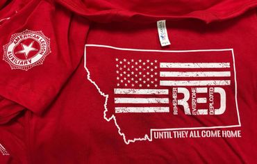 Red Fridays are complete with this shirt made for the American Legion Auxiliary.