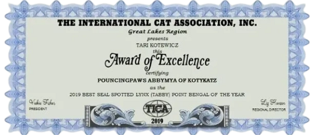 TICA Award of Excellence