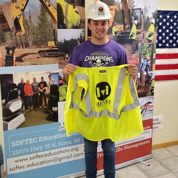 Keegan gets sponsored into Local 49er's Operating Engineers Apprenticeship program